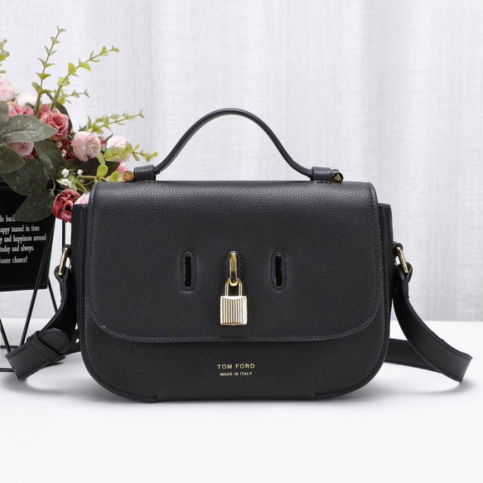 Tom Ford Womens Textured-Leather Mini Shoulder Bag In Black