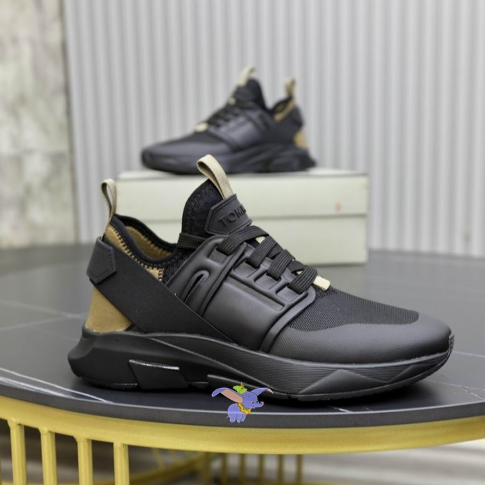 Tom Ford Nylon Mesh Jago Low-Top Sneaker In Black18