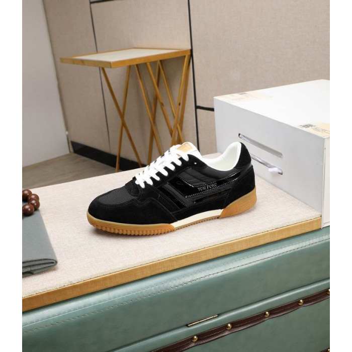 Tom Ford Suede Jackson Sneaker In Black