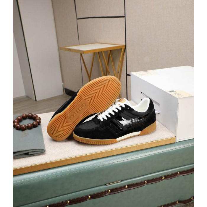 Tom Ford Suede Jackson Sneaker In Black