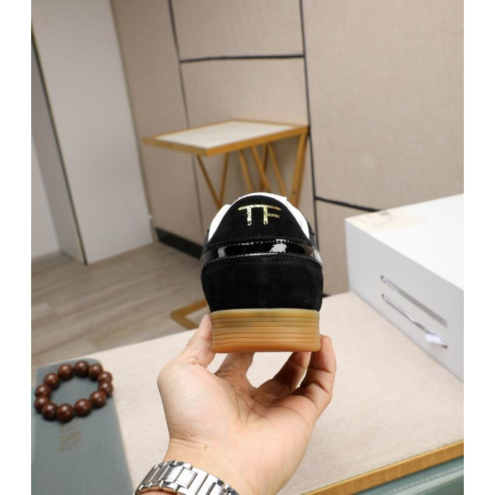 Tom Ford Suede Jackson Sneaker In Black