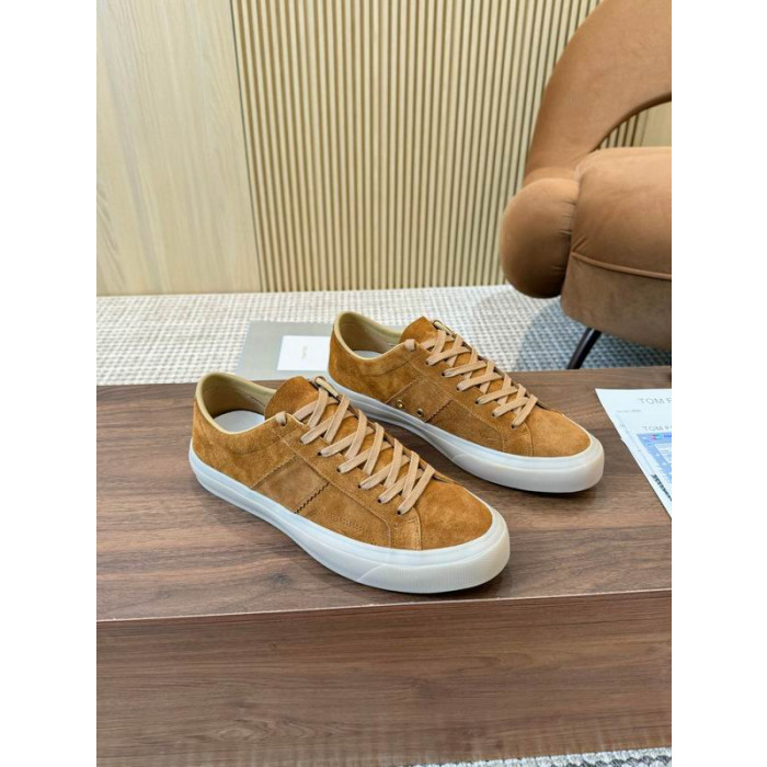 Tom Ford Suede Cambridge Sneakers In Light Brown 021