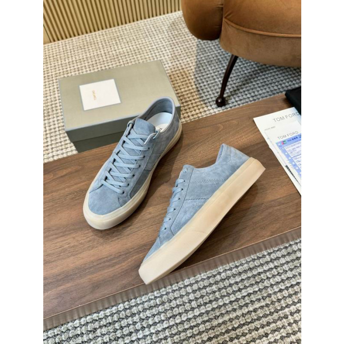 Tom Ford Suede Cambridge Sneakers In blue 022