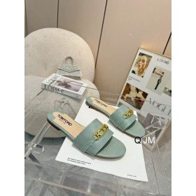 Tom Ford Lizard Whitney Slide In Green
