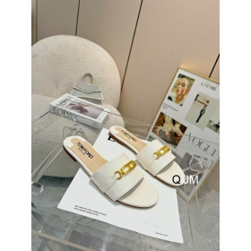 Tom Ford Lizard Whitney Slide In Off White
