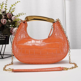 Tom Ford Womens Mini Crocodile Pattern Shoulder Bag In Orange