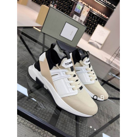 Tom Ford Nylon Mesh Jago Low-Top Sneaker In Khaki09