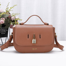 Tom Ford Womens Textured-Leather Mini Shoulder Bag In Brown