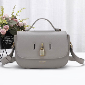 Tom Ford Womens Textured-Leather Mini Shoulder Bag In Grey