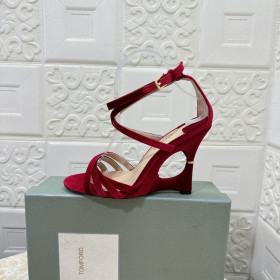 Tom Ford 10.5cm Strappy High Heel Sandal In Red