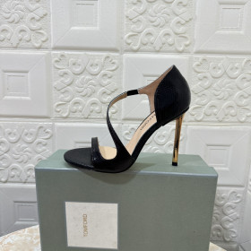 Tom Ford 10.5cm Snakeskin High Heel Sandal In Black
