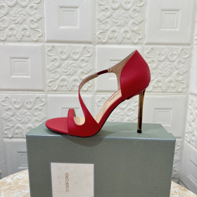 Tom Ford 10.5cm Leather High Heel Sandal In Red