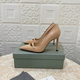 Tom Ford 10.5cm Crocodile Print Pointed Toe High Heels In Nude