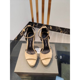 Tom Ford 14.5cm Velvet Sandals In Apricot