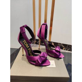 Tom Ford Metal Stiletto Sandals In Purple