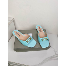 Tom Ford Lizard-Effect Leather Slide In Blue