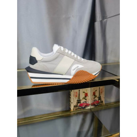 Tom Ford Suede Technical Fabric James Sneaker In Grey 041