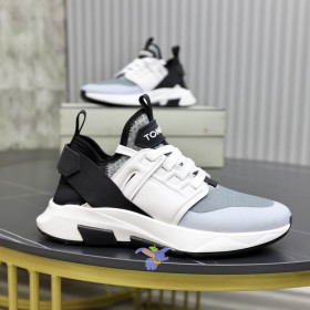 Tom Ford Nylon Mesh Jago Low-Top Sneaker In Grey13