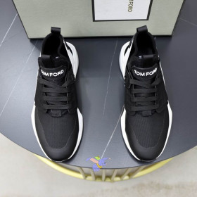 Tom Ford Nylon Mesh Jago Low-Top Sneaker In Black17