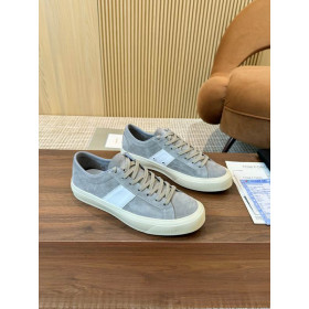 Tom Ford Suede Cambridge Sneakers In Grey 020