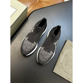 Tom Ford Mesh Low Sneakers In Grey