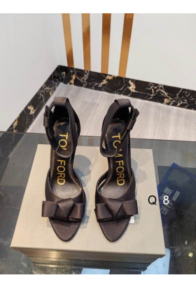 Tom Ford Metal Stiletto Sandals In Black