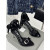 Tom Ford 10cm Silk Ribbon Sandal In Black