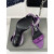 Tom Ford 10cm Velvet Asymmetric Crystal Sandal In Purple06