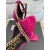 Tom Ford Patent Leather Chain Point-Toe Ankle-Strap Sandals In Rose Red