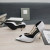 Tom Ford Leather Metal Open Toe Pumps In White