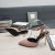Tom Ford Leather Padlock Pointed Toe Pumps In Nude