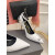 Tom Ford Crocodile Pattern Padlock Ankle Wrap Pointed Toe Pumps In White