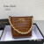 Tom Ford Thick Chain Crocodile Pattern Underarm Bag In Brown