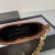 Tom Ford Thick Chain Crocodile Pattern Underarm Bag In Brown