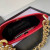 Tom Ford Thick Chain Crocodile Pattern Underarm Bag In Red