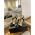 Tom Ford 10.5cm Velvet Gold Chain Angelina Sandal In Black