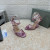Tom Ford 10.5cm Snake Print Strappy High Heel Sandal In Pink