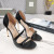 Tom Ford 10.5cm Crocodile Leather High Heel Sandal In Black