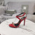 Tom Ford 10.5cm Leather Gold Chain Sandal In Red