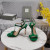 Tom Ford 10.5cm Shiny Leather Gold Metal Chain Angelina Sandal In Green