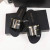 Tom Ford Leather TF Logo Flat Slide In Black