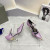 Tom Ford 7.5cm Two-Strap Metallic-Toe Cap Leather Pumps In Purple