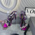Tom Ford 10.5cm Chain Leather Sandals In Purple