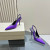 Tom Ford 10cm Leather Angelina Slingback In Purple