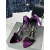 Tom Ford 10cm Silk Satin Hollow Strap Sandal In Purple