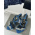 Tom Ford 10cm Silver Chain Sandal In Blue