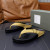 Tom Ford Men's Leather Fabulous Palm Slippers In Yellow
