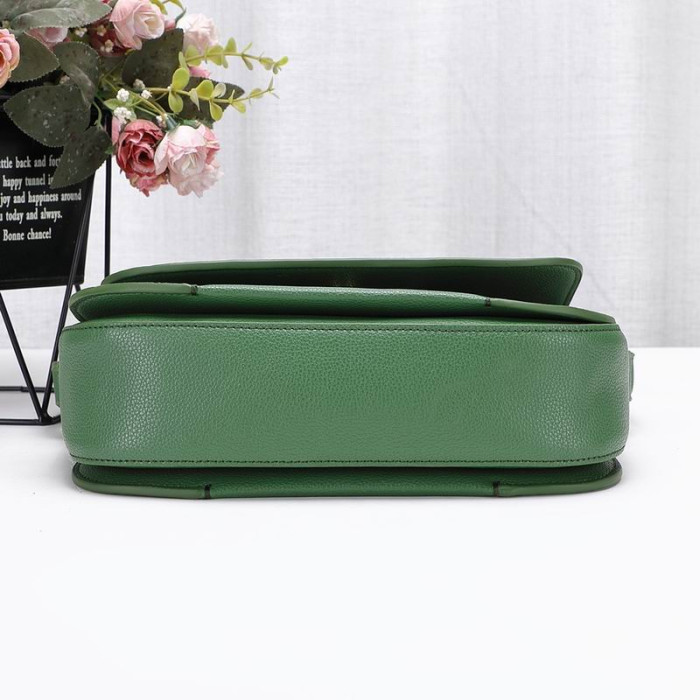 Tom Ford Mulheres Com Textura De Couro Mini Saco De Ombro Verde