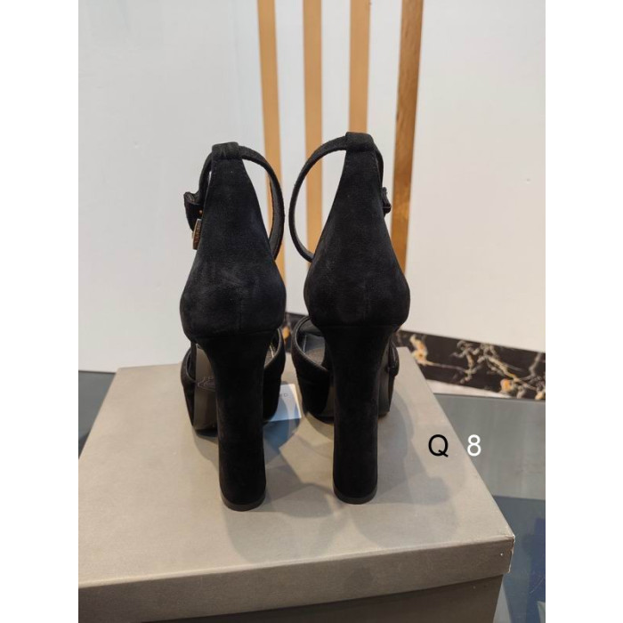 Tom Ford 14,5 cm Sandálias de Veludo Preto