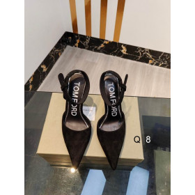 Tom Ford Veludo Assimétrica De Cristal Sandália Em Black03